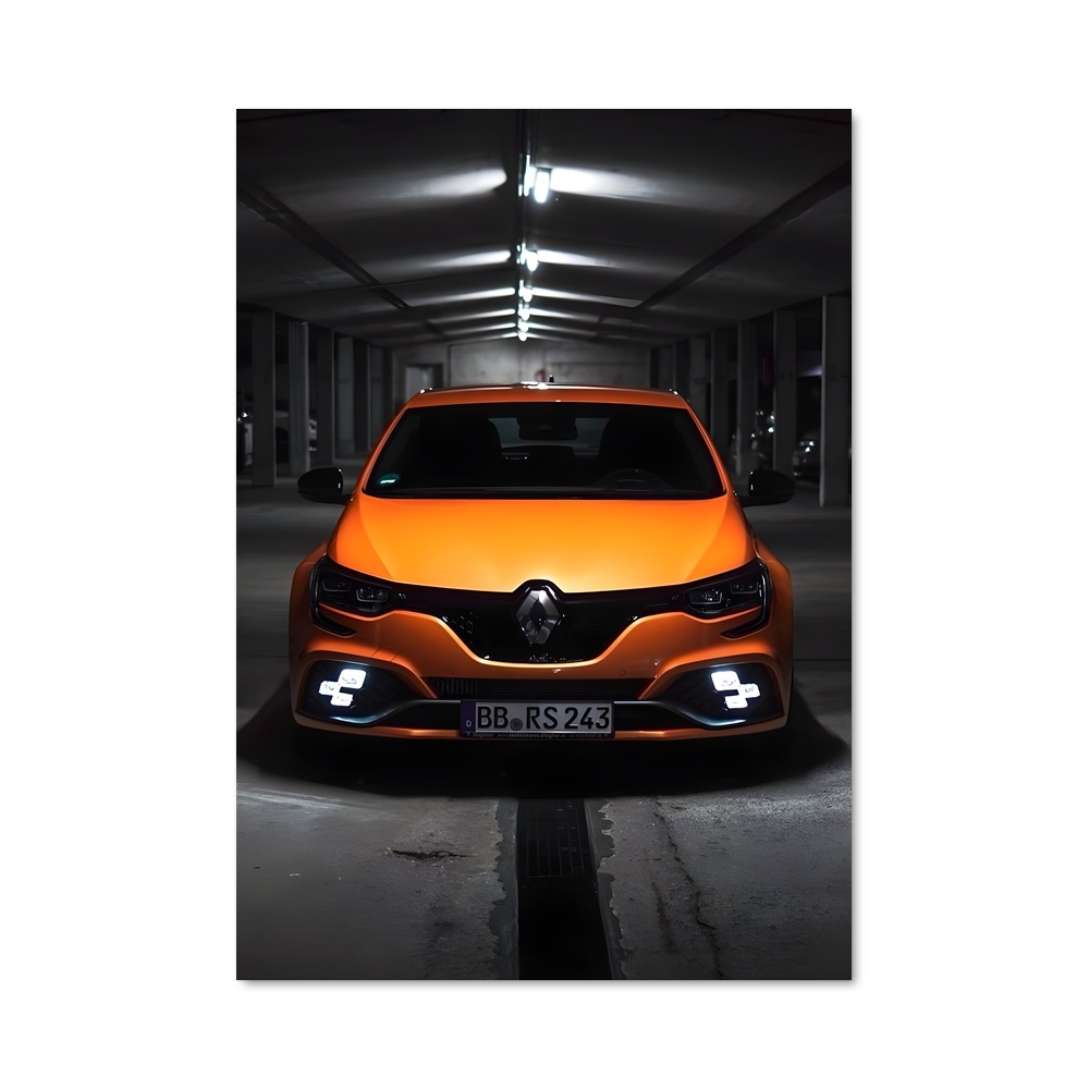 Poster Orange Électrique